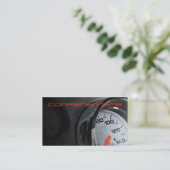 Stylish Business Card With A Modern Car Gauge (Standing Front)