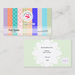 Stylish Business Card with QR - Decoupage