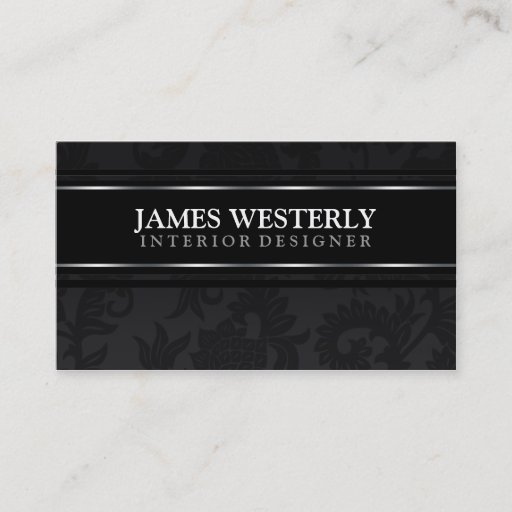 Customizable Stylish Business Cards For Interior Designer