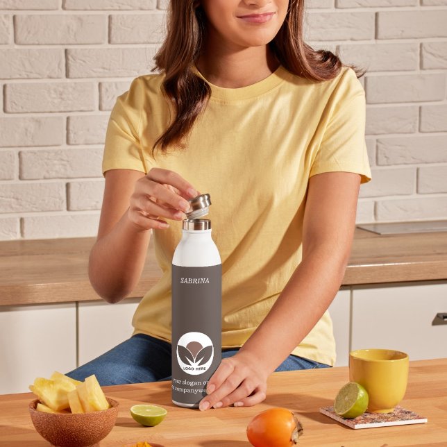 Stylish Business | Mocha Mousse | Custom  Stainless Steel Water Bottle (Stylish Business | Mocha Mousse | Custom Stainless Steel Water Bottle)