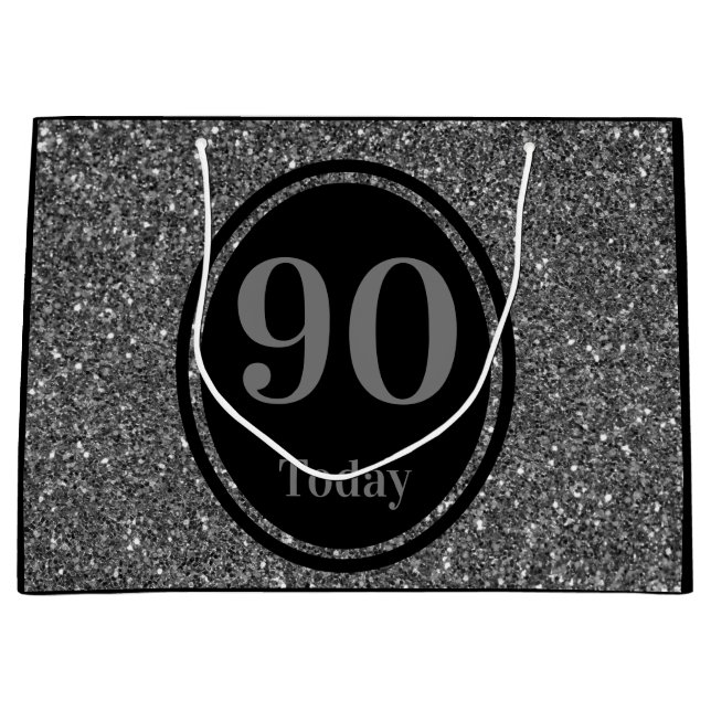 Stylish by year special birthday gift bag 90th (Front)