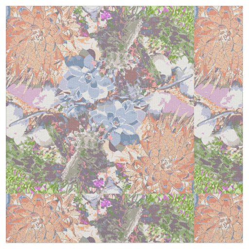 Stylish Cactus and succulents design Fabric
