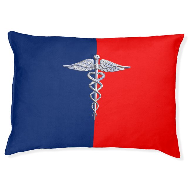 Stylish Caduceus Medical Symbol League Pet Bed (Front)