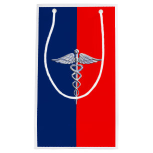 Stylish Caduceus Medical Symbol League Small Gift Bag