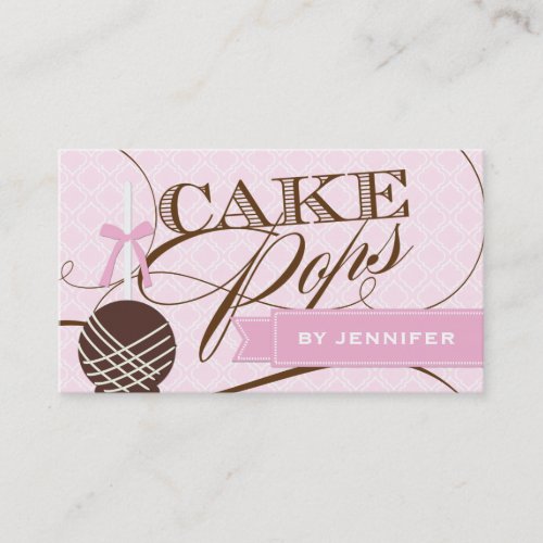 Stylish Cake Pop Business Card