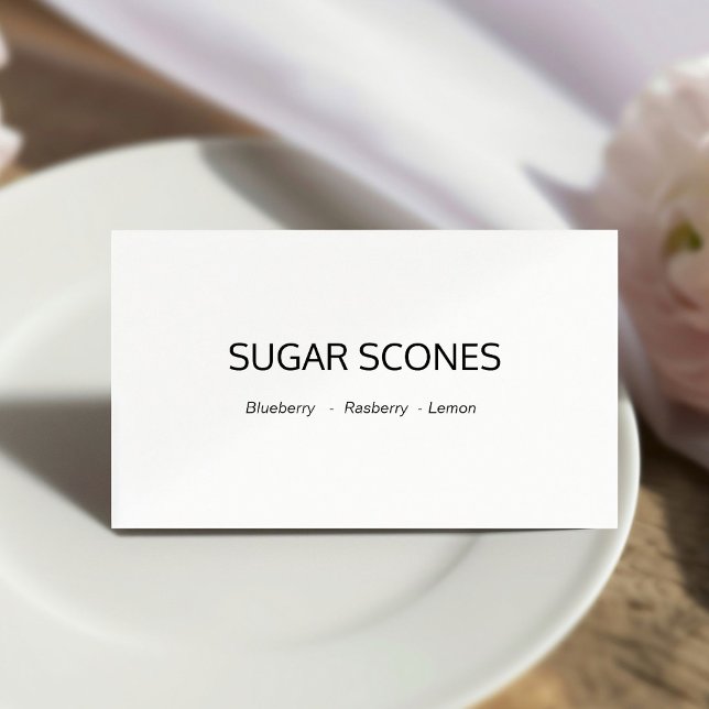 Stylish  Calligraphy  Buffet Food Labels Table Place Card (Creator Uploaded)