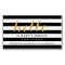 Stylish Calligraphy Say Hello Black White Stripes