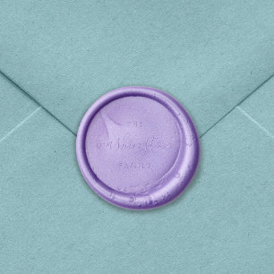 Stylish Calligraphy Script Family Name Wax Seal Stamp