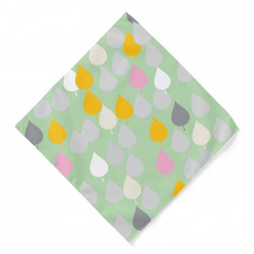 Stylish Calm Mint  Coast Petals Bandana