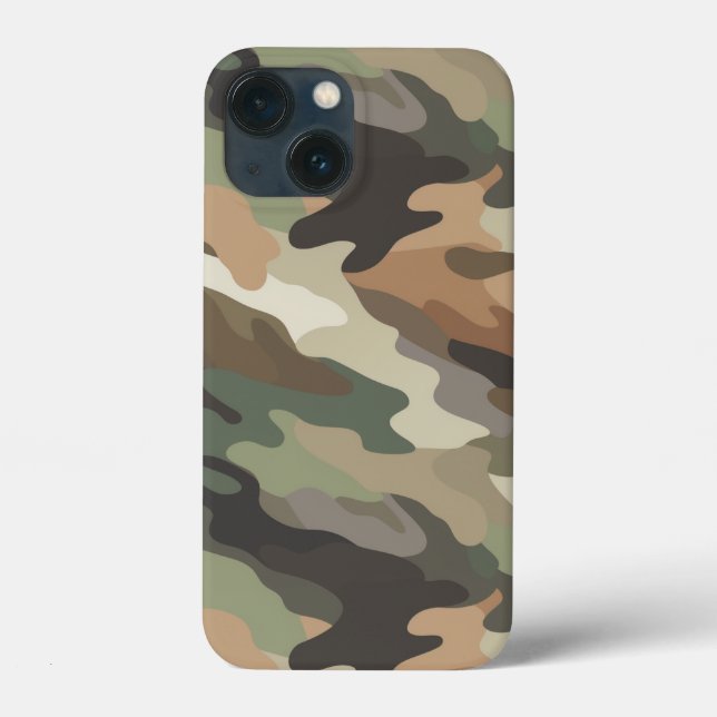 Stylish Camouflage Design Protective Case-Mate iPhone Case (Back)