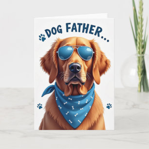 Stylish Canine Father Card