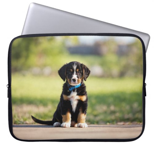 Stylish Canine Protection _ Dog Laptop Sleeve