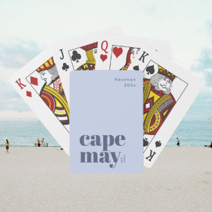 Stylish Cape May New Jersey playing cards