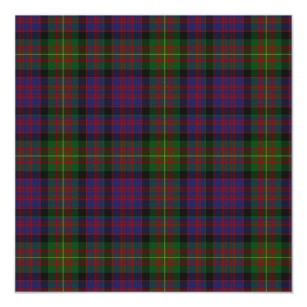 Stylish Carnegie Tartan Plaid Custom Holiday Party Invitation