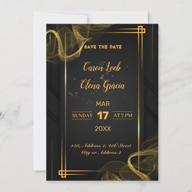 Stylish Celebrations Invitation (Front)
