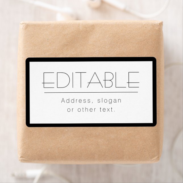 Stylish Changeable Text w/Border Label (Insitu)