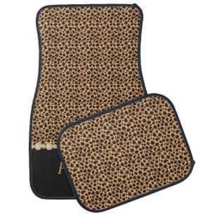 Stylish Cheetah Diamond Pattern Personalize Car Mat