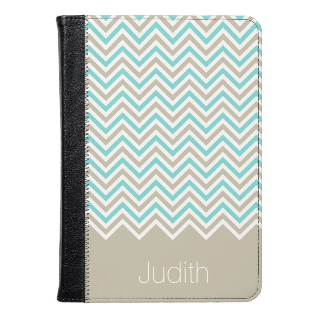 Stylish Chevron Kindle Fire HD/HDX Folio Case (Front Closed)