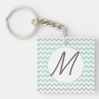 Stylish Chevron Monogram Key Chain