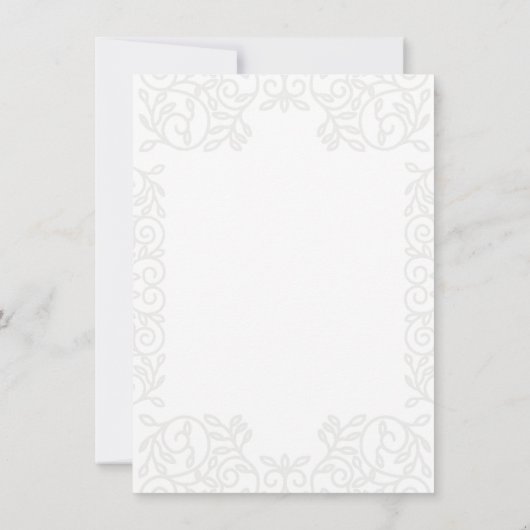 Stylish Chic Black Ornate Frame (Back)