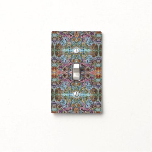 Stylish Chic Flower Garden Watercolor Painting  Light Switch Cover