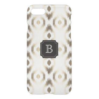 Stylish Chic Golden Diamond Ikat Pattern Monogram iPhone SE/8/7 Case