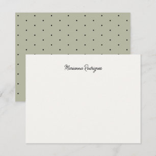 Stylish Chic Monogrammed Note Card