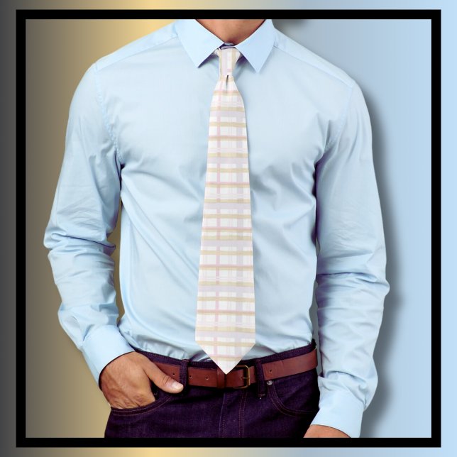 Stylish Chic Neutral Color Palette Neck Tie (Creator Uploaded)