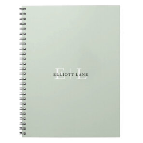 Stylish Chic Personalized Monogram Notebook