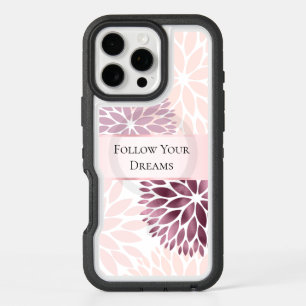 Stylish Chic Pink Floral iPhone 16 Pro Max Case