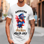 Stylish Chicken With Hat and Sunglasses T-Shirt