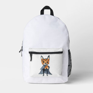 stylish Chihuahua warrior herodog lovers Printed Backpack