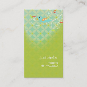 Stylish Childcare business cards