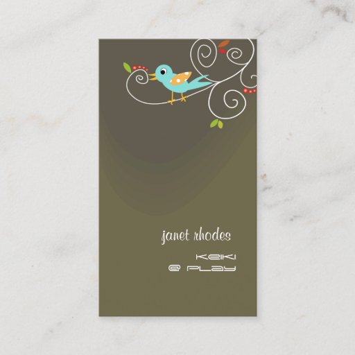 Customizable Stylish Childcare business cards