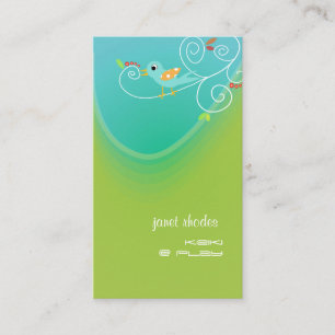 Stylish Childcare business cards