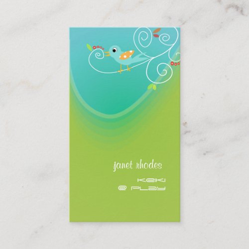 Stylish Childcare business cards
