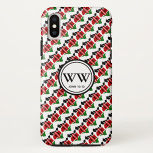 Stylish Christian KENYA Monogram iPhone XS Case