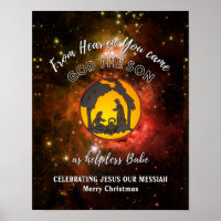 Stylish Christian Nativity HELPLESS BABE Christmas