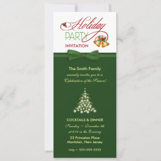 Stylish Christmas Holiday Party Invitations