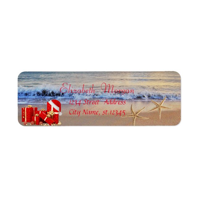 Stylish ,Christmas Presents,Beach Label (Front)