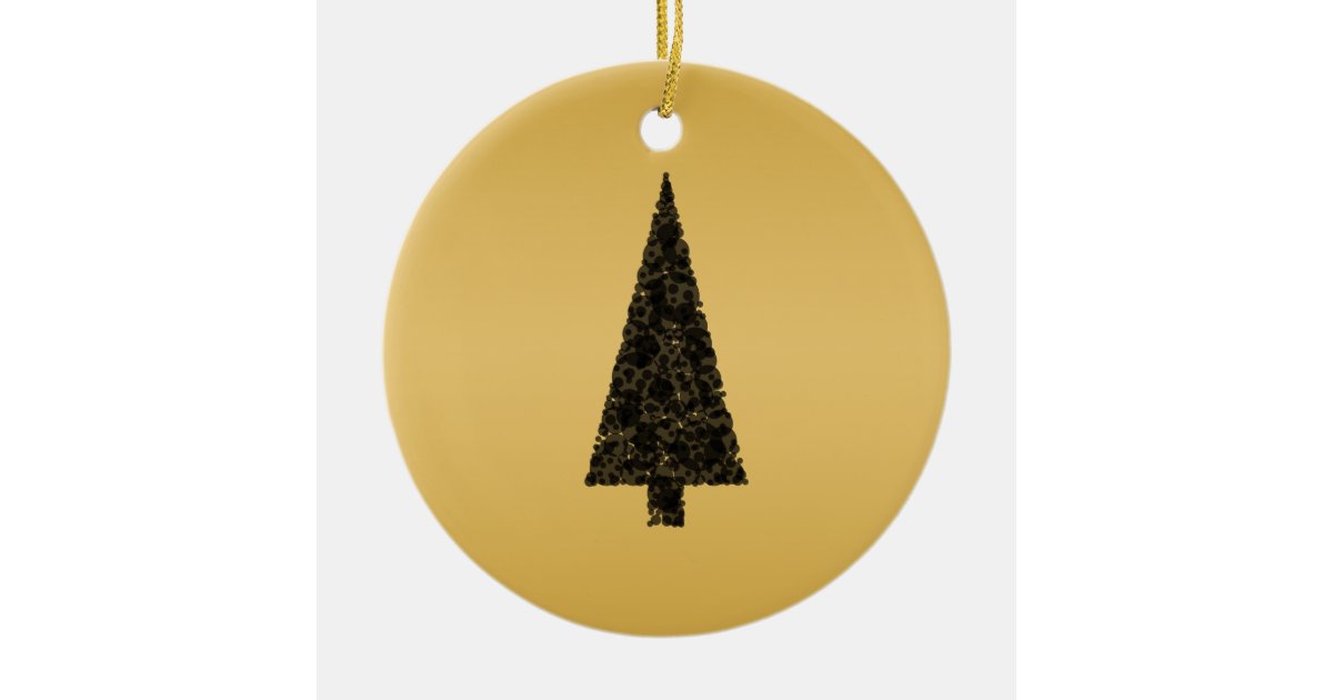 stylish christmas tree black and gold ceramic ornament disney baby first christmas ornaments