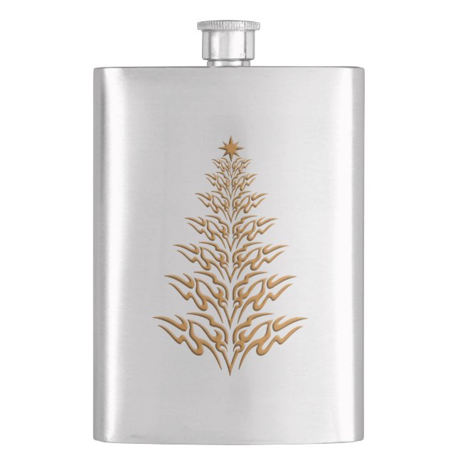 Stylish Christmas Tree Flask (Front)