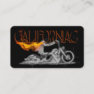 Stylish chrome Motorcycle Business Card