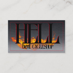 Stylish chrome Motorcycle Business Card