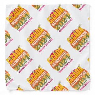 Stylish CICADA SURVIVOR 2024 Broods XIII XIX Bandana