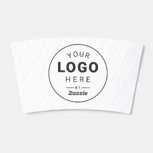 Stylish Circle Logo Paper Cup Sleeve