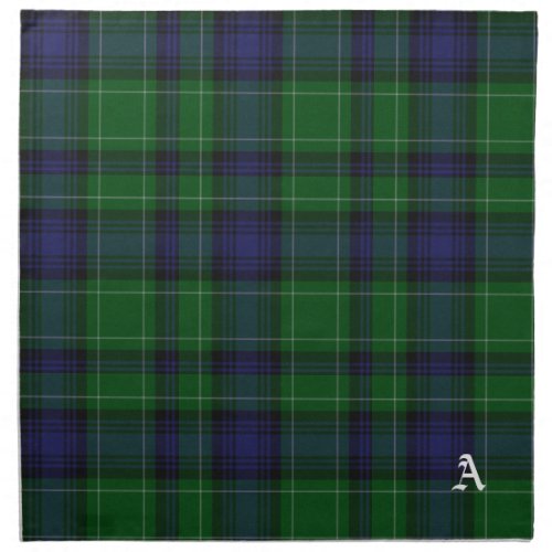 Stylish Clan Abercrombie Monogram Tartan Plaid Cloth Napkin