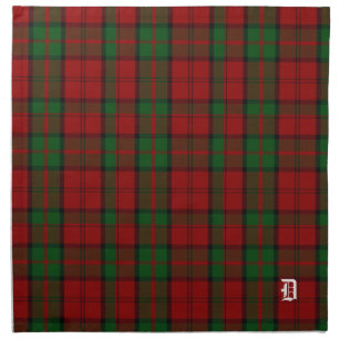Stylish Clan Dunbar Monogram Tartan Plaid Napkin