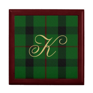 Stylish Clan Kincaid Monogram Keepsake Box