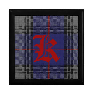Stylish Clan Kinnaird Monogram Keepsake Box